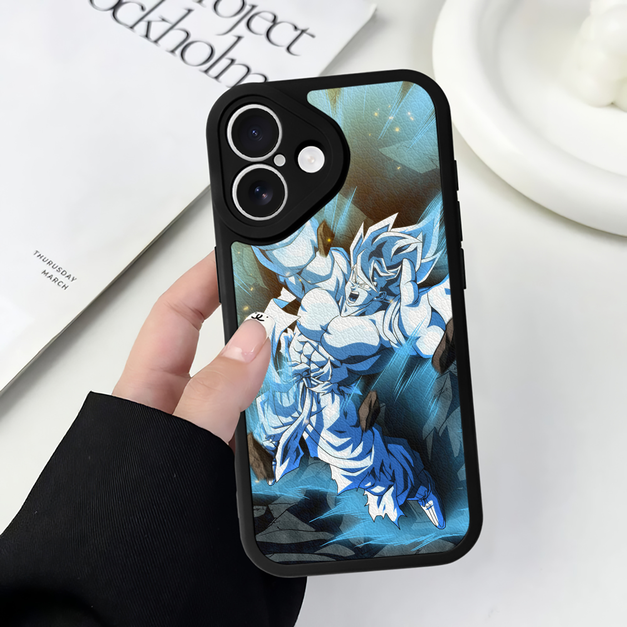 （画像用） ドラゴンボール DRAGON BALL 【iPhone 16シリーズ対応】シリコンスマホケース（レザー調） 材質：シリコン